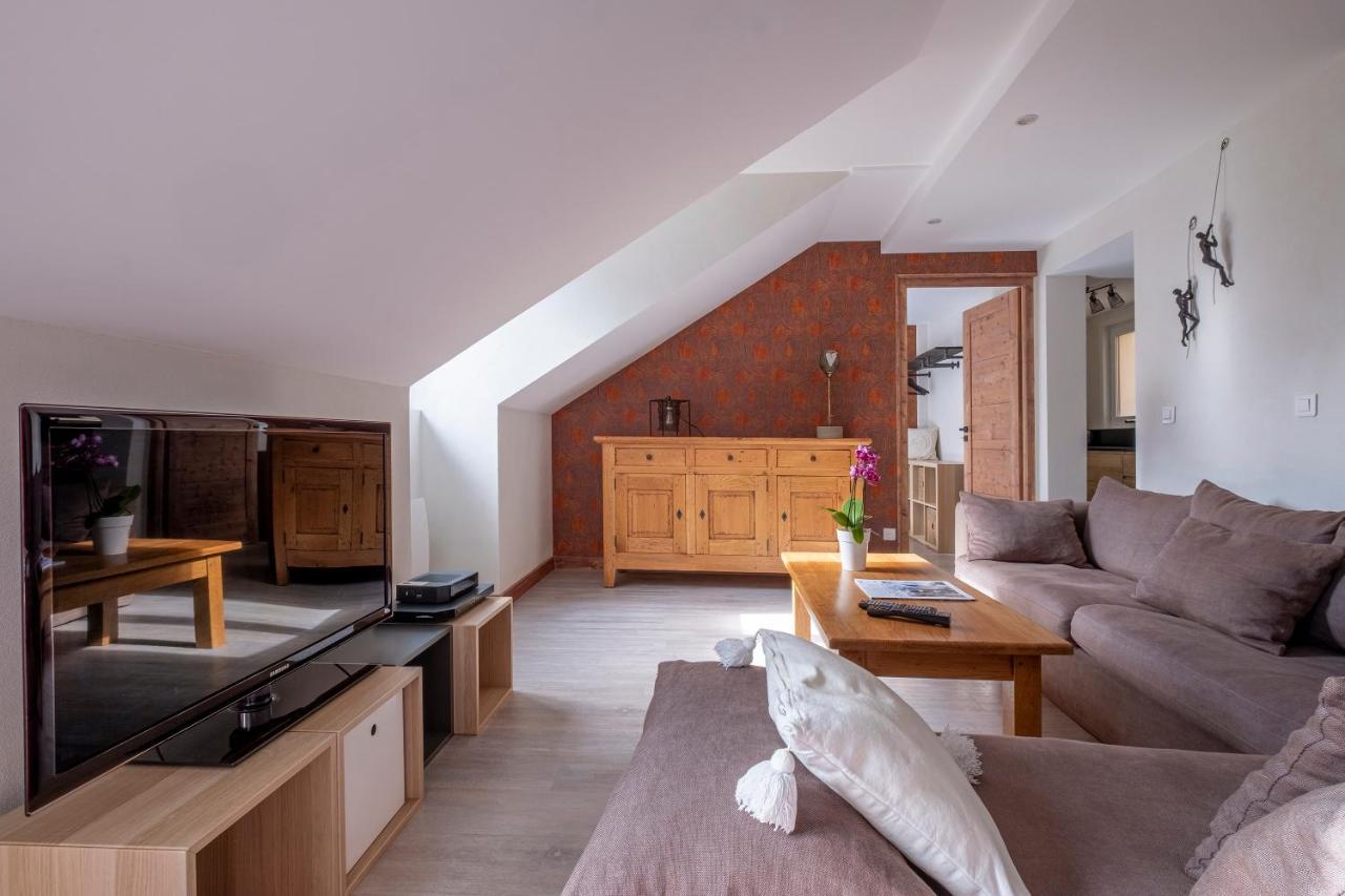 L'Appart 52, Magnifique Duplex En Plein Coeur De Chamonix-Mont-Blanc ภายนอก รูปภาพ