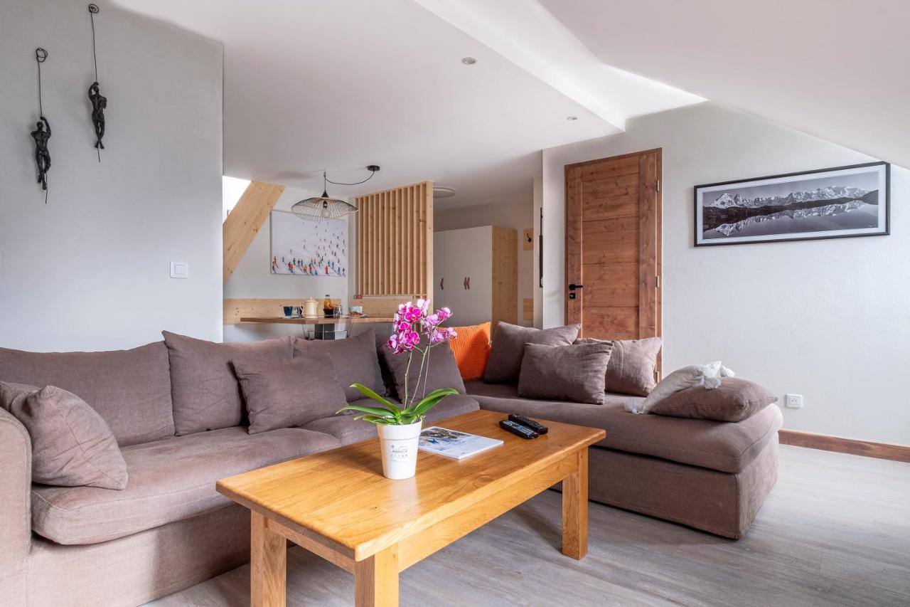 L'Appart 52, Magnifique Duplex En Plein Coeur De Chamonix-Mont-Blanc ภายนอก รูปภาพ