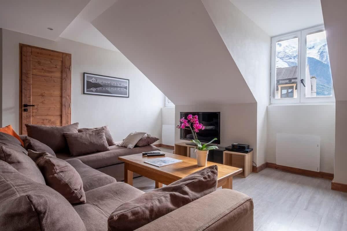 L'Appart 52, Magnifique Duplex En Plein Coeur De Chamonix-Mont-Blanc ภายนอก รูปภาพ